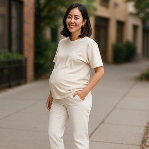 ag adriano goldschmied jeans pre-pregnancy size 29 white cigarette roll …